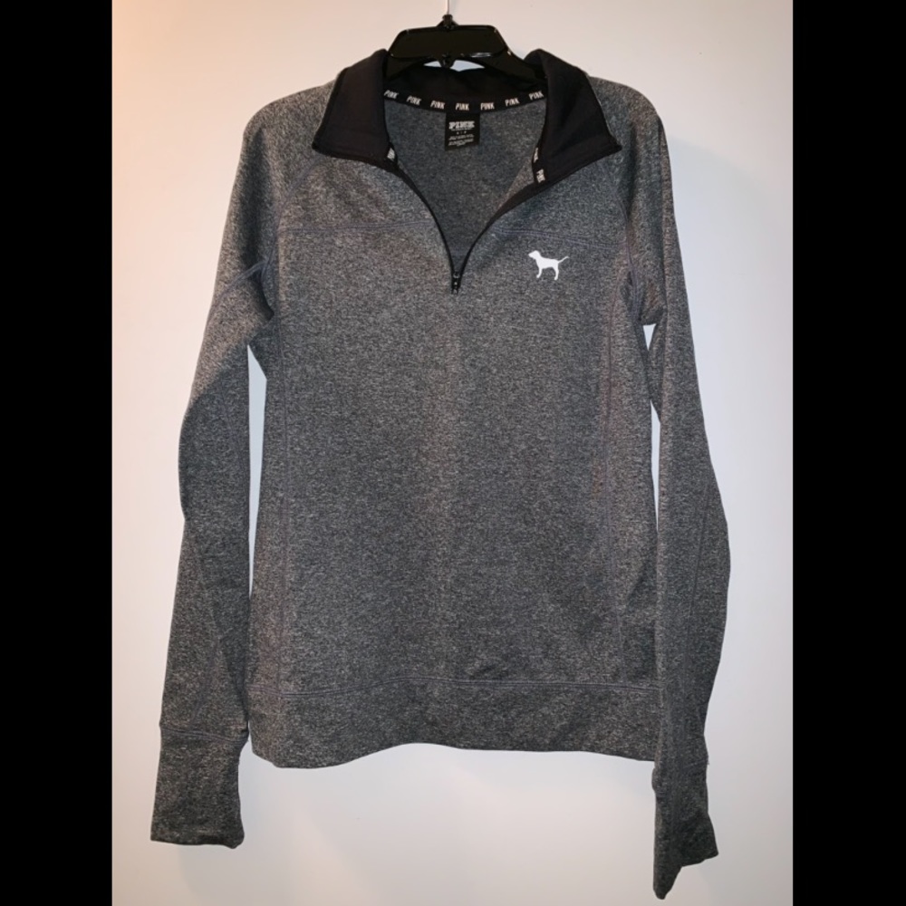 VS Pink quarter zip sweater